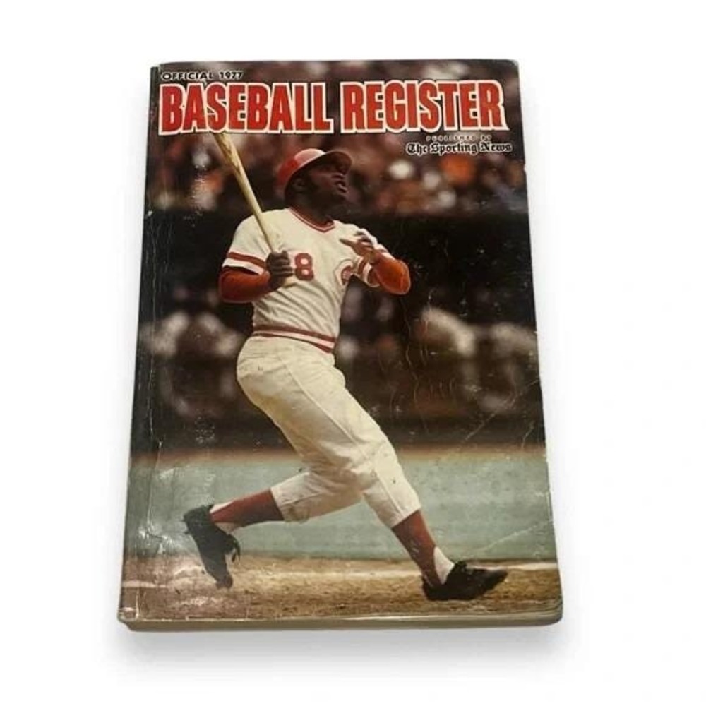Official 1977 Baseball Register Joe Marcin The Sporting News Vintage Paperback
